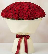 Букет 101 Красная роза Милано в Большое Новосурино
