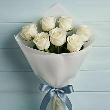 Букет 7 Белых роз Эдлесс Лав в Большое Новосурино