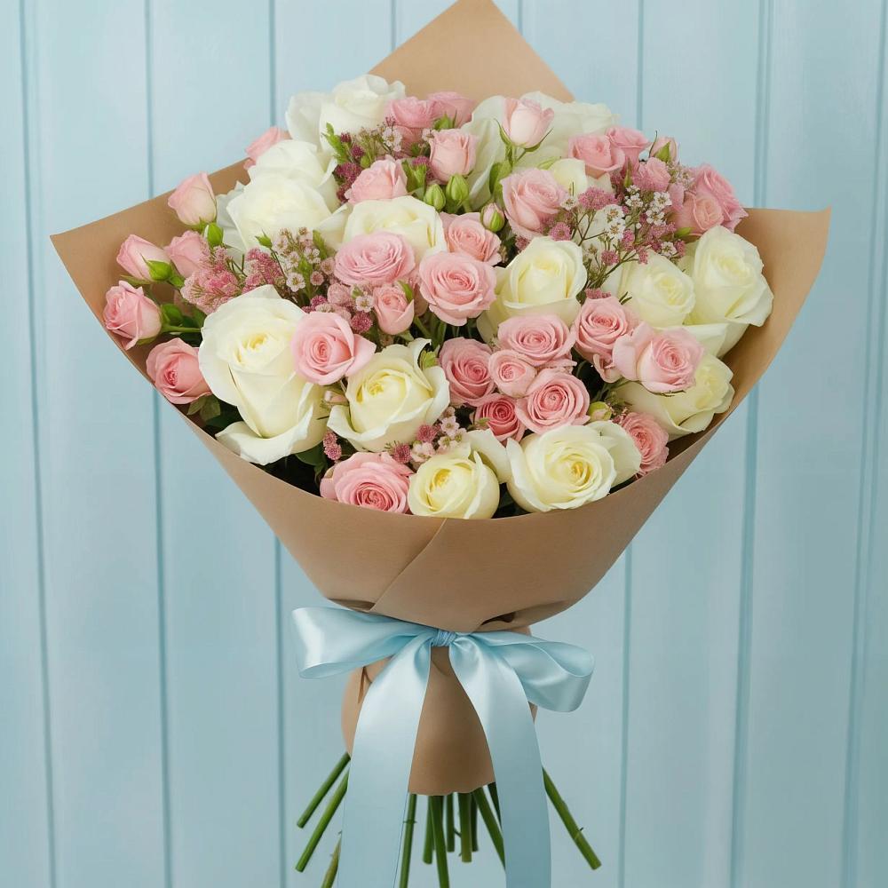 Букет цветов из: Розы в Большое Новосурино