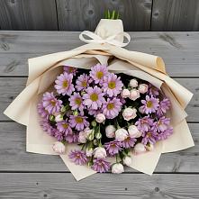 Букет цветов из:  Розы и Хризантемы в Большое Новосурино