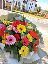 Букет цветов из:  Герберы #REPLACE_PRED# Большое Новосурино