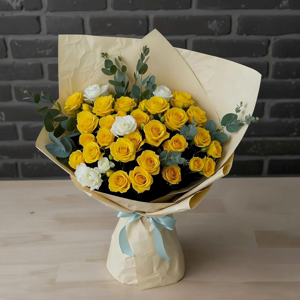 Букет цветов из: Розы в Большое Новосурино