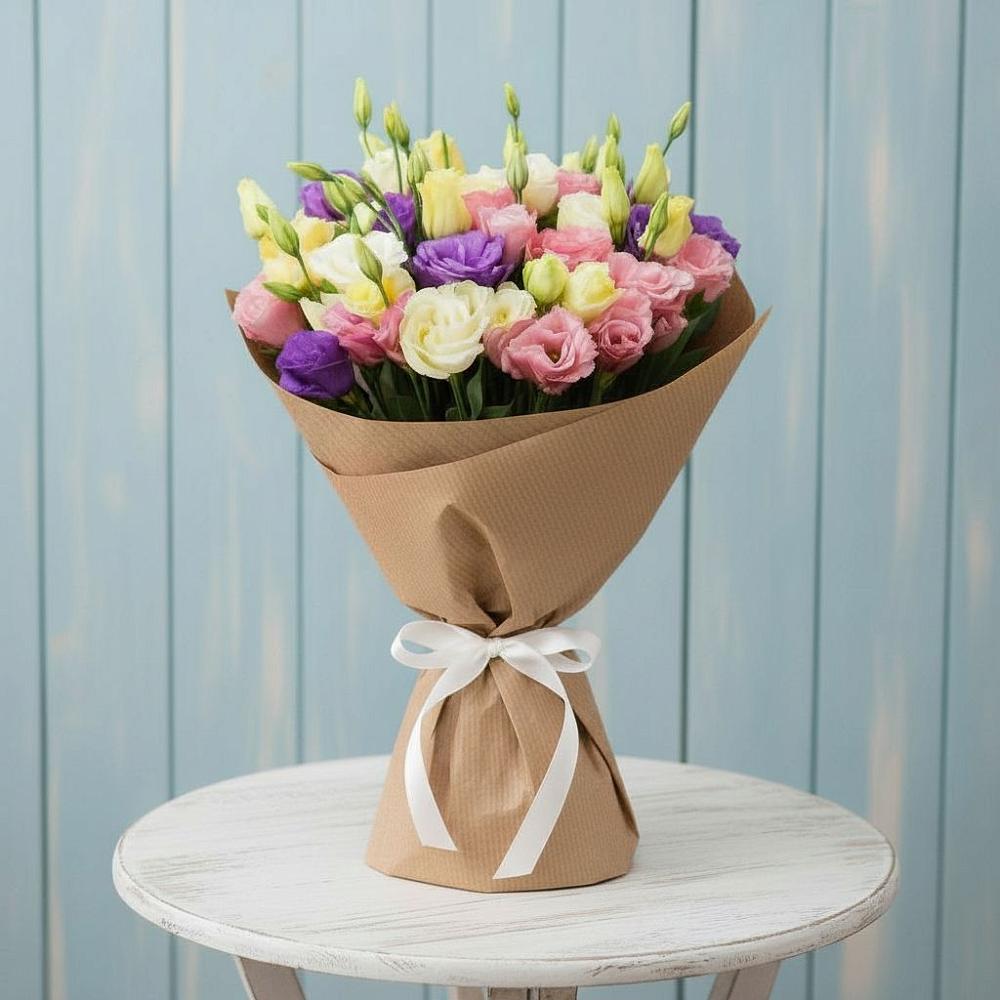 Букет цветов из: Лизиантусы в Большое Новосурино