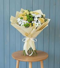 Букет цветов из:  Хризантемы и Розы в Большое Новосурино