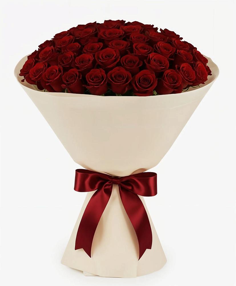 Букет 101 Бордовая роза Блэк Бакарра в Большое Новосурино