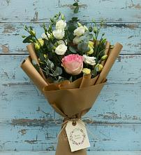 Букет цветов из:  Розы и Лизиантусы #REPLACE_PRED# Большое Новосурино