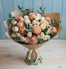 Букет цветов из:  Альстромерии и Розы в Большое Новосурино