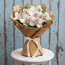 Букет цветов из:  Орхидеи и Розы в Большое Новосурино