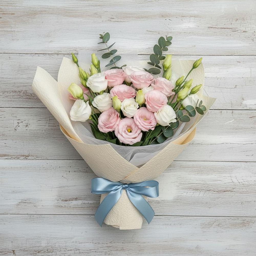 Букет цветов из: Лизиантусы в Большое Новосурино